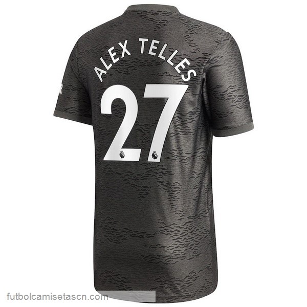 Camiseta Manchester United NO.27 Alex Telles 2ª 2020/21 Negro